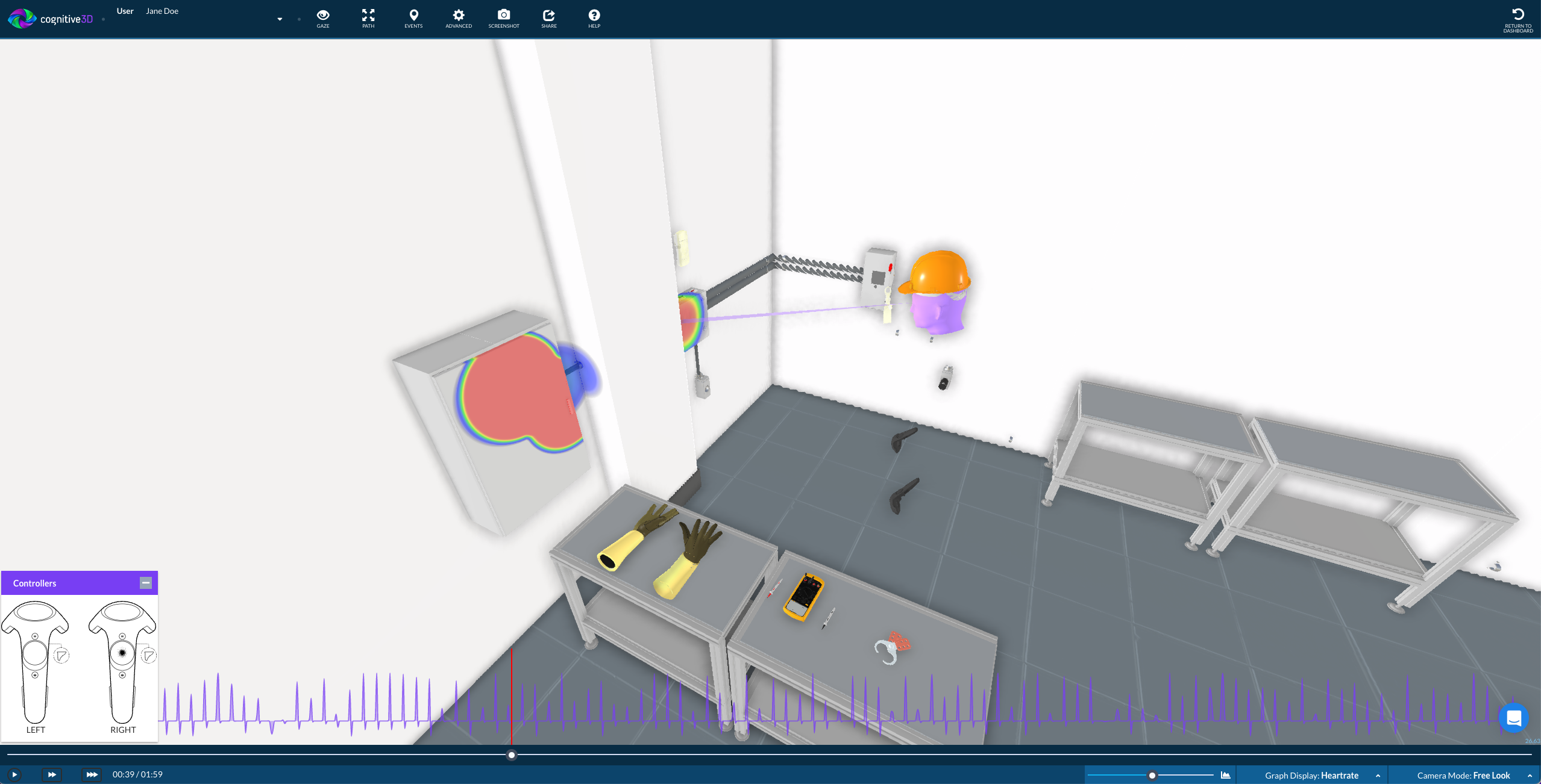Cognitive3D SceneExplorer for Training
